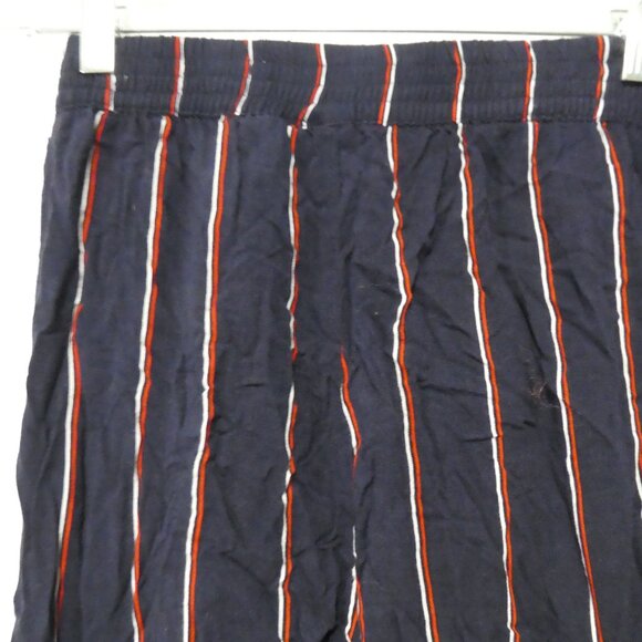 H&M - Divided | size 2 | Navy Pants With Red and White Stripes | Elastic Waist - Picture 11 of 16